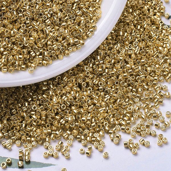 Бісер Японський MIYUKI Delica DB0410 11/0, Galvanized Yellow Gold, 2000шт/10г, (УТ100033332)