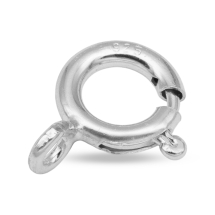 Серебро 925 Застежка Кольцо Пружинное, 11.5х9.5х2мм, (УТ100032807)