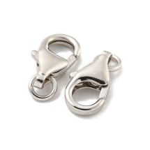 Серебро 925 Застежка Карабин-Лобстер, Real Platinum Plated, 12х5х2мм, (УТ100032819)