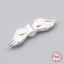 Серебро 925 Бусины Крыло, 4х14х2.5мм, Отверстие 1мм, (УТ100028063)